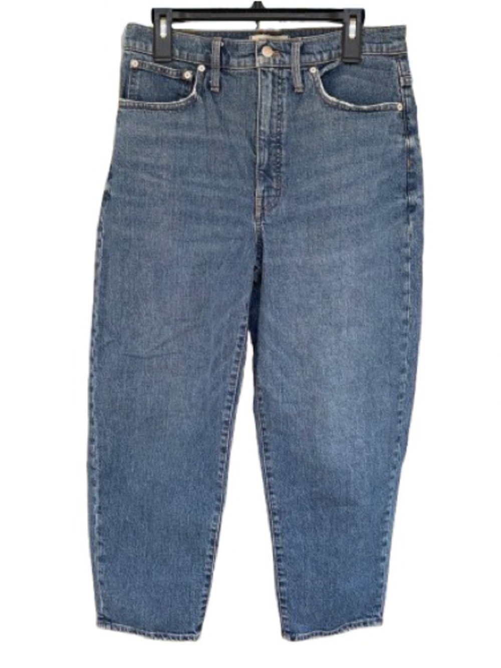 Madewell Women’s Balloon Jeans Size 30 Medium Wash NA929 High Rise Barrel Leg